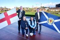 Scotland v England football match at Ravenscraig Stadium, Greenock, Inverclyde launch